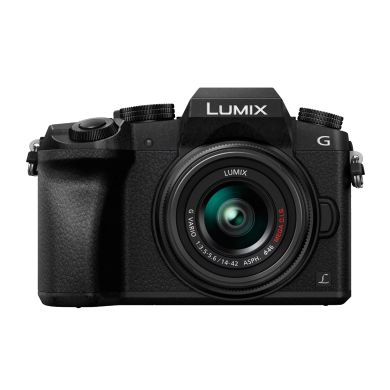 Lumix G7 16.Mp Digital live mos Sensor in combination with Venius Engine, 14-42mm Lens, 4k video recording
