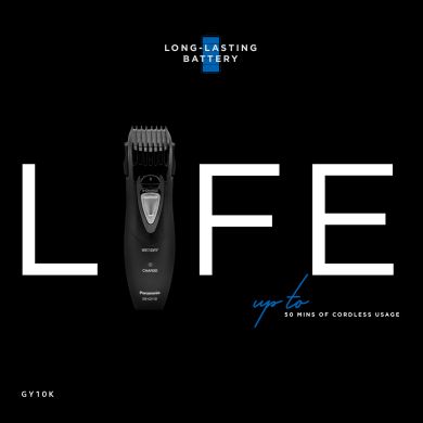 ER-GY10-K44B 6-in-1 Men's Body rechargeable Grooming Kit (4 Attachments for Hair Cut, Body Trim, Beard Trim & Stubble Style, Armpit and Groin Area Trim, Black)