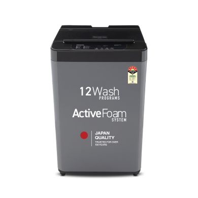 7 Kg 5 Star Fully-Automatic Top Load Washing Machine (NA-F70LF4CRB, Charcoal Inox Grey, Drynamic Spin, 12 Wash Programs, Eco Wash, Big Lint Filter)
