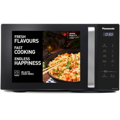 25L Solo Microwave Oven (NN-ST310QBFG, Black, 85 Auto Cook Menus)