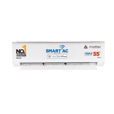 Panasonic 2.0 Ton 5 Star Premium Wi-Fi Inverter Smart Split AC (India's 1st Matter Enabled RAC, Higher Airflow, 55 Deg. C Operation, Copper Condenser, 7in1 Convertible, True AI, 4-Way Swing, PM 0.1 Filter, CS/CU-NU24AKY5W, 2025 Model, White)