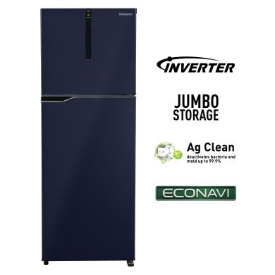 309L 3 Star 6-Stage Smart Inverter Frost-Free Double Door Refrigerator (NR-TG323CPAN, Deep Ocean Blue, Jumbo Vegetable Basket, Net Capacity 279L)
