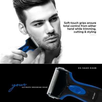 ES-SA40-K44B Single Blade Wet and Dry Men Shaver (Black)